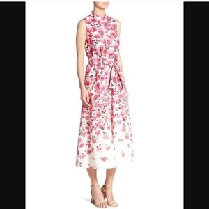 Gorgeous $1395 Lela Rose floral print midi dress